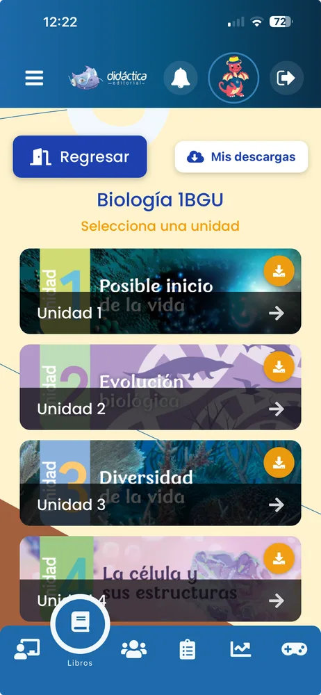Unidades del libro digital de Didáctica